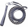 Rênes allemandes HKM corde et cuir - Marron