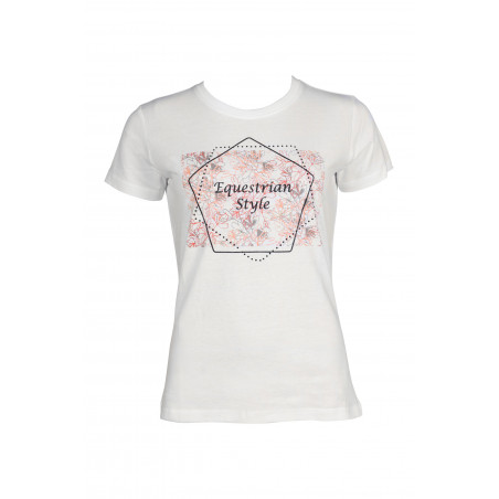 T-shirt HKM Savona Print Style Vanille