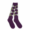 Chaussettes Dublin Argyle - Violet / gris cendré