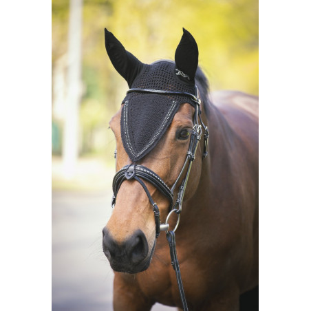 Bonnet pour chevaux long Pénélope strass