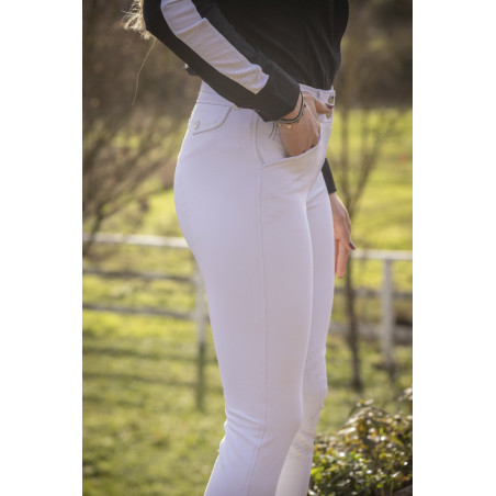 Pantalon d'équitation Élégance Pénélope Blanc