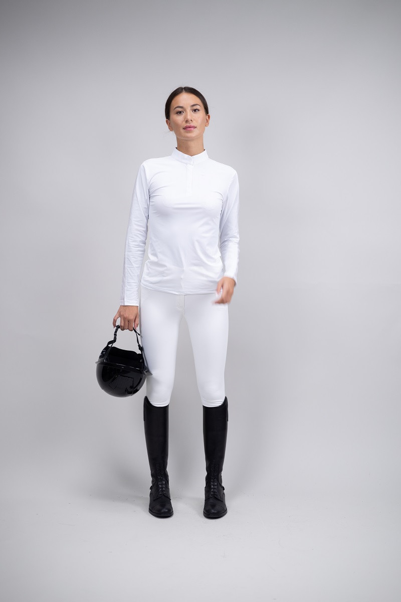 Polo de concours Harcour Pannie Blanc Polo de concours Harcour Pannie Blanc