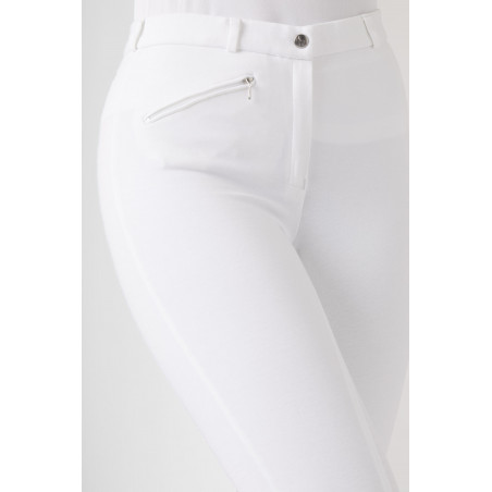 Pantalon Horze Active à fond silicone femme Blanc