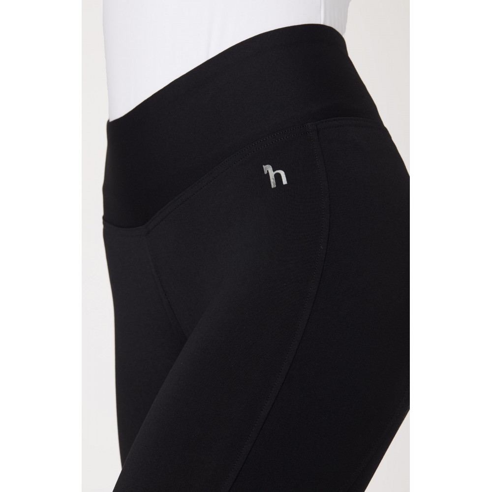 Collant D'équitation AK Comptec Taille Haute - Grip Silicone, Respirant, Poches Smartphone