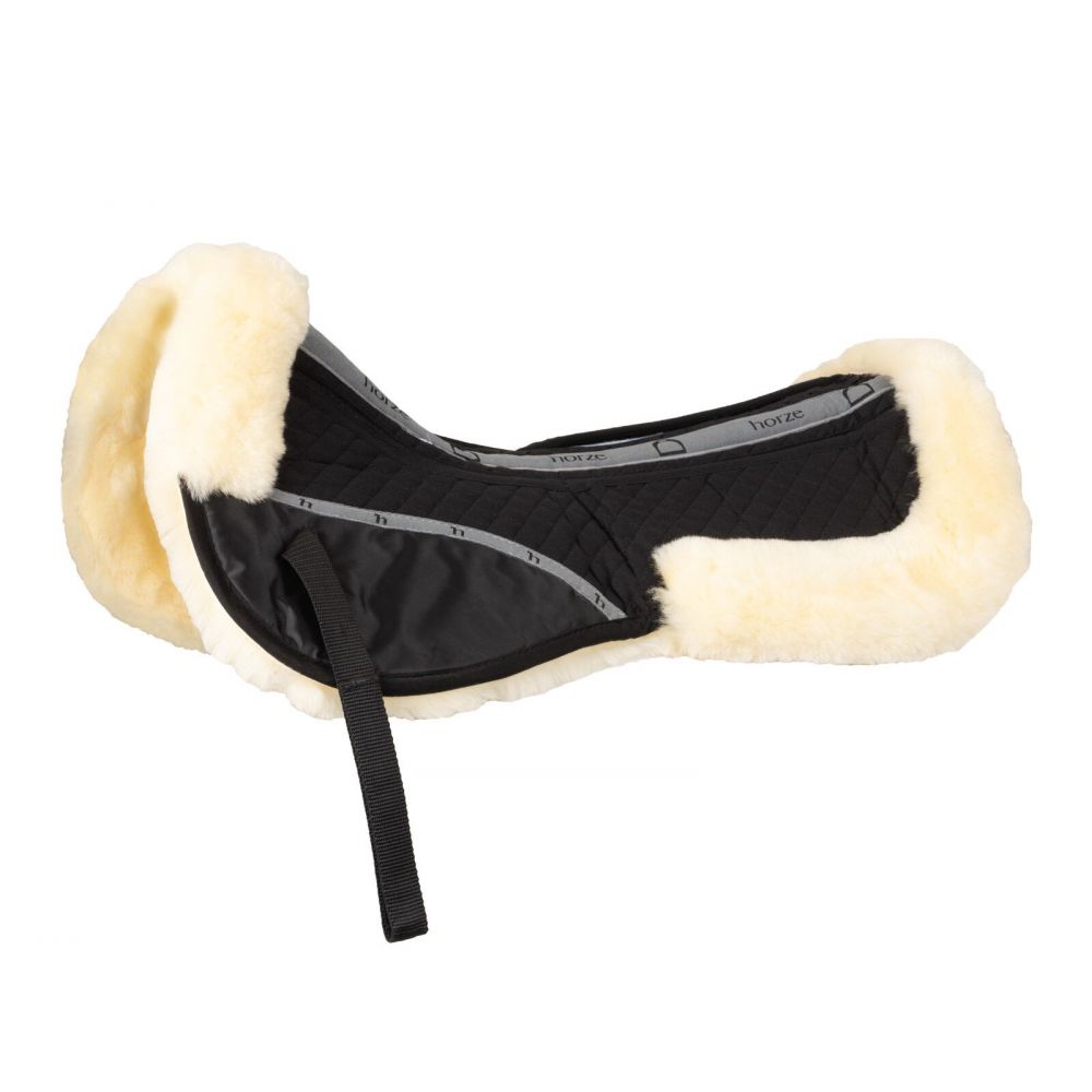 Horze Coussin Rehausseur Harleigh En Peau De Mouton Avec Soutien Lombaire Libre