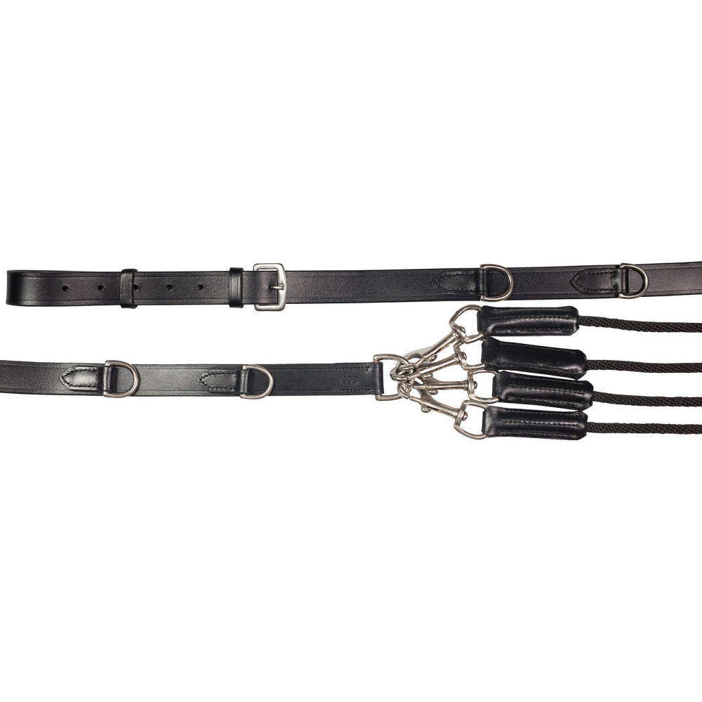 Rênes Ultra Grip à arrêtoirs T de T Poney ou Cheval