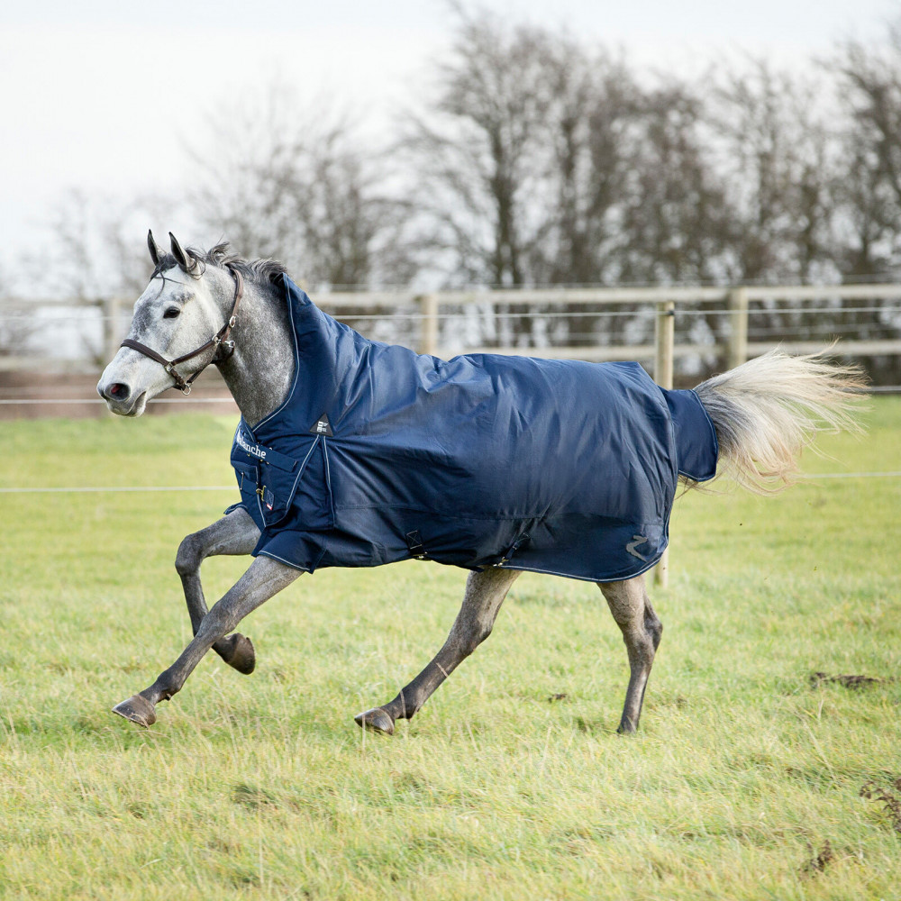 Couverture Pour Cheval Imperméable Et Réglable - Tissu Oxford 600D Avec Polaire, Taille Jusqu'à 75 Cm Garrot