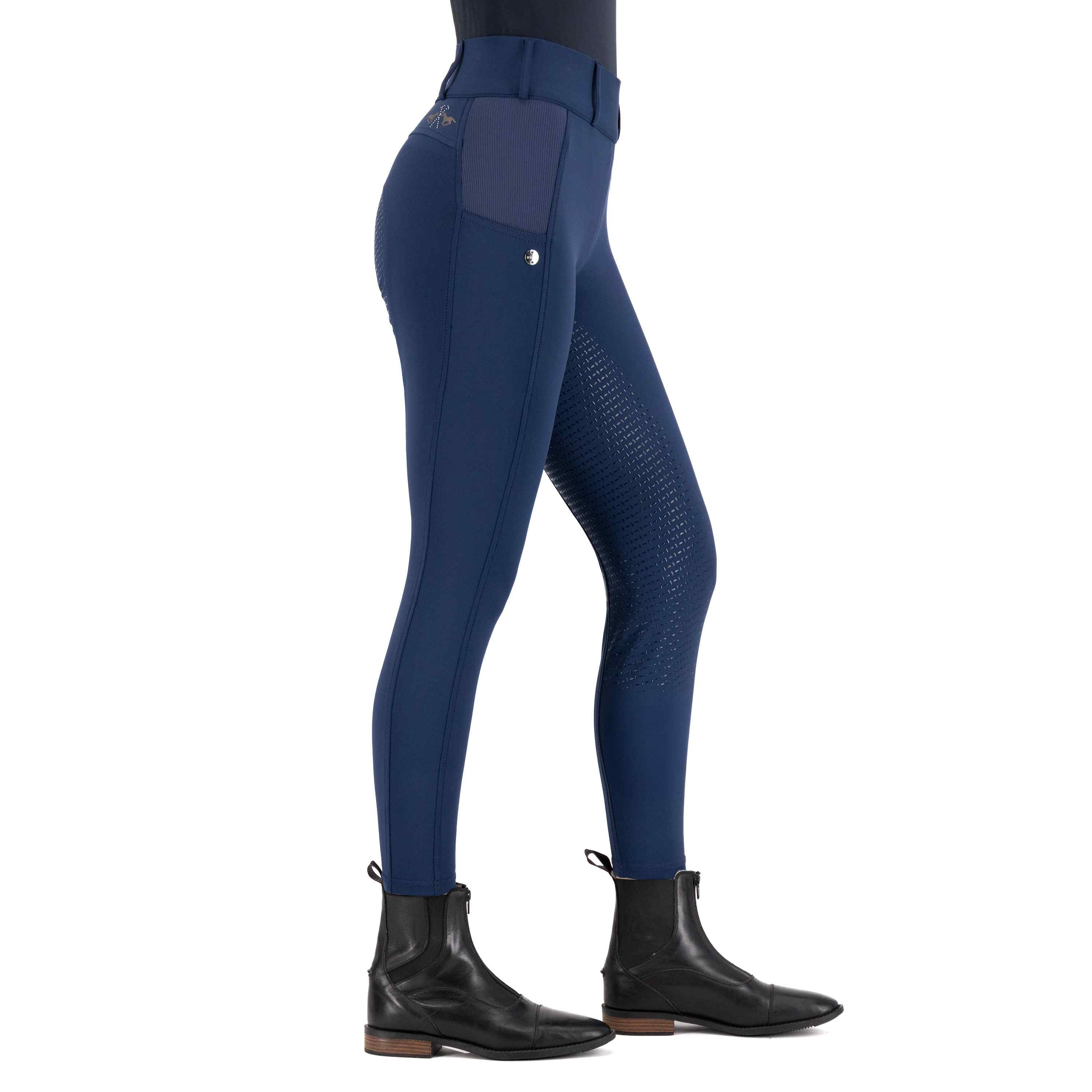 Legging d'équitation HV Polo Evi FullGrip Marine Bleu marine