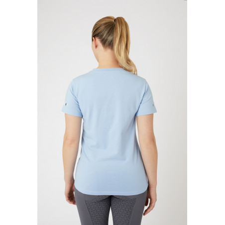 T-shirt imprimé Horze Zion femme Bleu cachemire