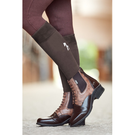 Boots bicolores Horze Kilkenny femme Marron foncé / marron clair