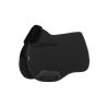 Tapis de selle LeMieux Square mixte doublé sur la moitié en Merino+ - Noir / noir