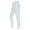 Pantalon Janne x PinkRibbon grip genoux femme Covalliero - Blanc