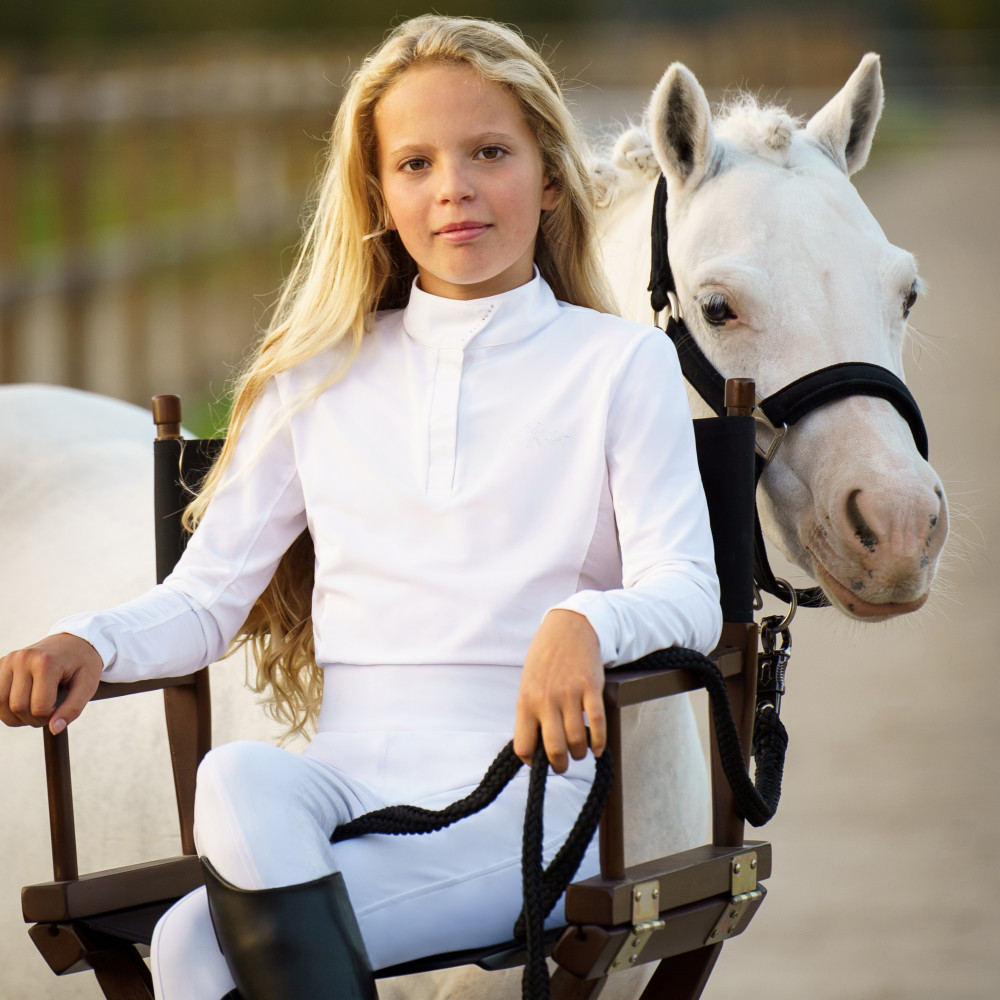 Leggings d'équitation pour enfants (vin