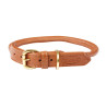 Collier pour chien Weatherbeeta cuir rond - Tan