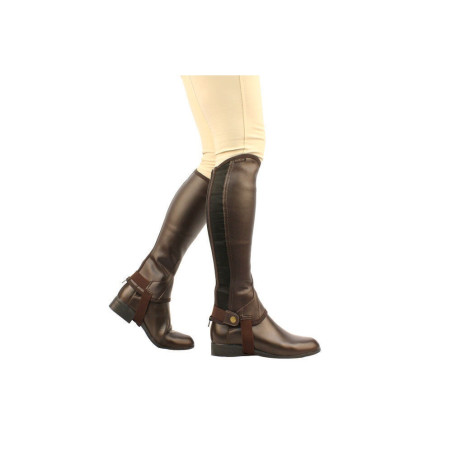 Mini-Chaps en cuir Saxon Equileather