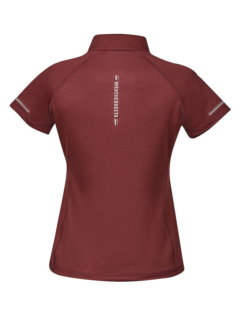 Polo manches courtes Weatherbeeta Victoria Premium femme Bordeaux Polo manches courtes Weatherbeeta Victoria Premium femme Bordeaux