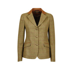 Veste D'Équitation Caldene Tweed – Femme 36 UK 12 – Bleu Laine – Occasion