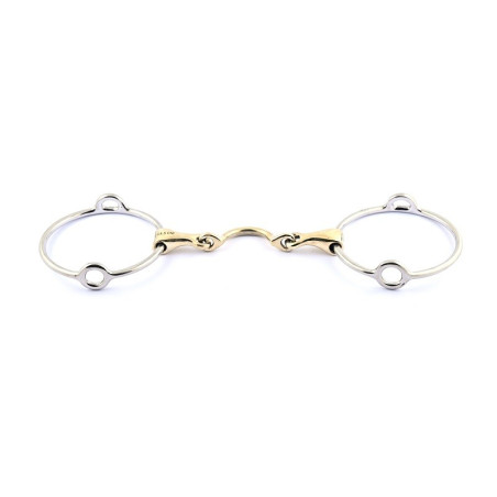 Mors releveur Jump'In grands anneaux double brisure à passage de langue