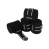 Bandes de polo respirantes Diamond par 4 Equestro - Noir
