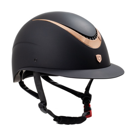 Casque femme Galaxy avec visière large et cadre brillant Equestro