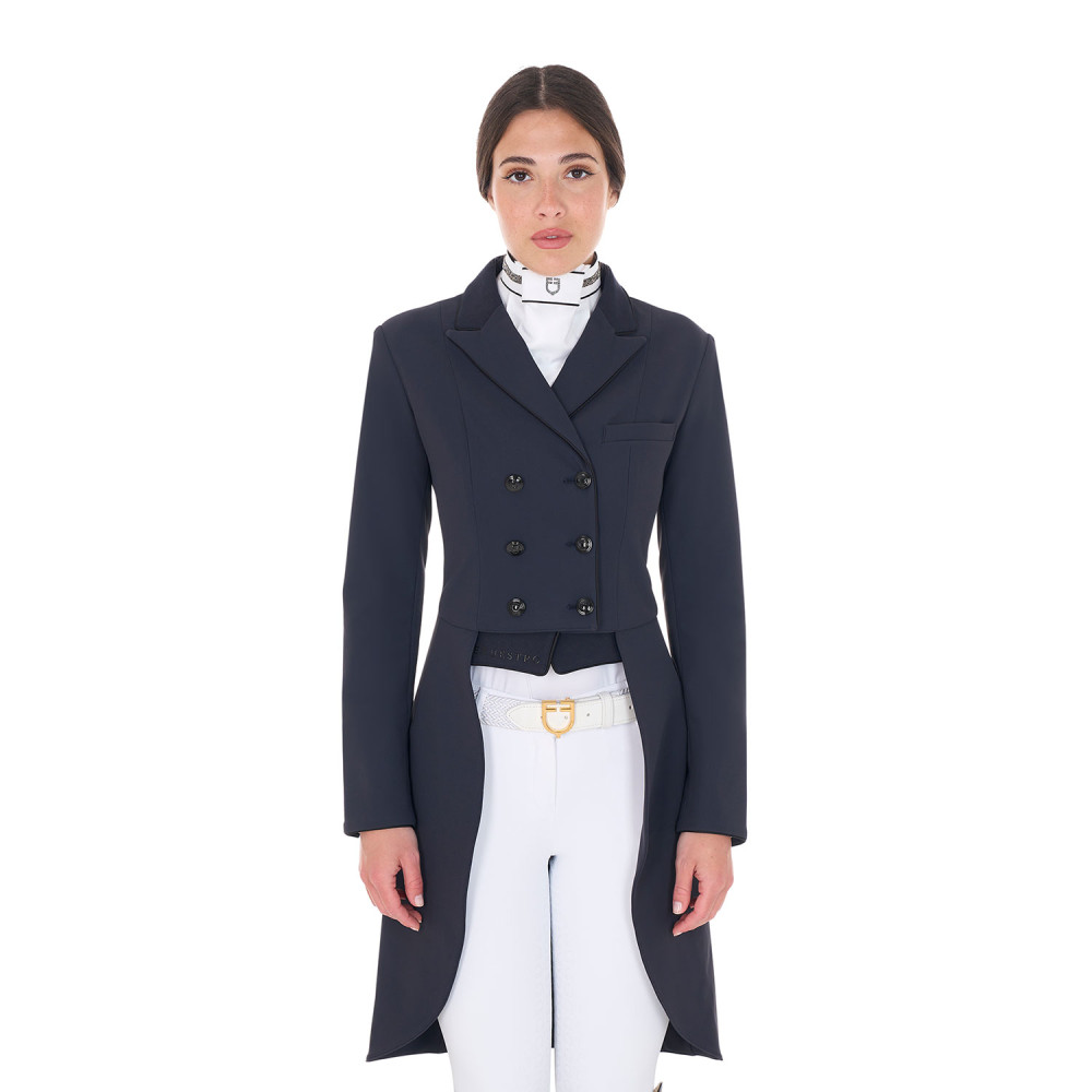 Veste De Dressage Eurofit Femme – Bleu Marine, Taille M, Manteau équestre