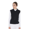 Gilet ajusté en tissu technique femme Equestro - Noir