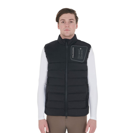 Gilet en tissu stretch avec patch en silicone homme Equestro