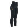 Legging ajustés femme avec grip complet Classic Equestro - Noir