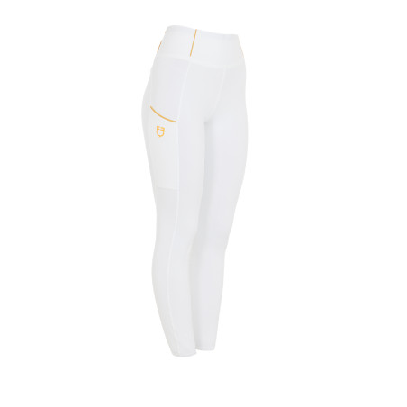 Legging fille cintré avec grip et logo Equestro