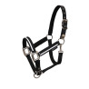 Licol en nylon White Trim Equestro - Noir / noir