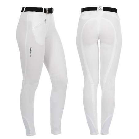 Pantalon femme Selene avec grip genou en coton stretch Equestro