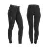 Pantalon femme Selene en coton stretch Equestro - Noir