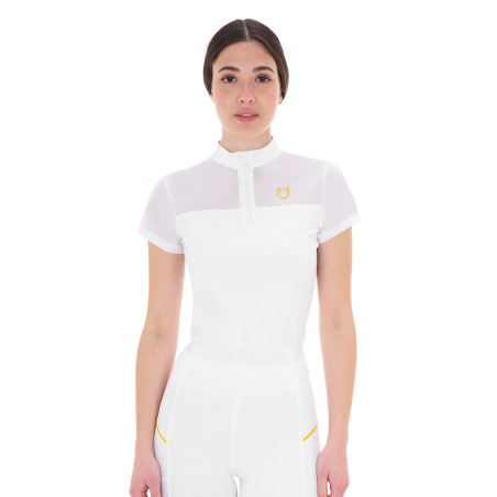 Polo avec inserts en mesh femme Equestro