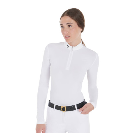 Polo de concours ajusté manches longues femme Artemis Equestro