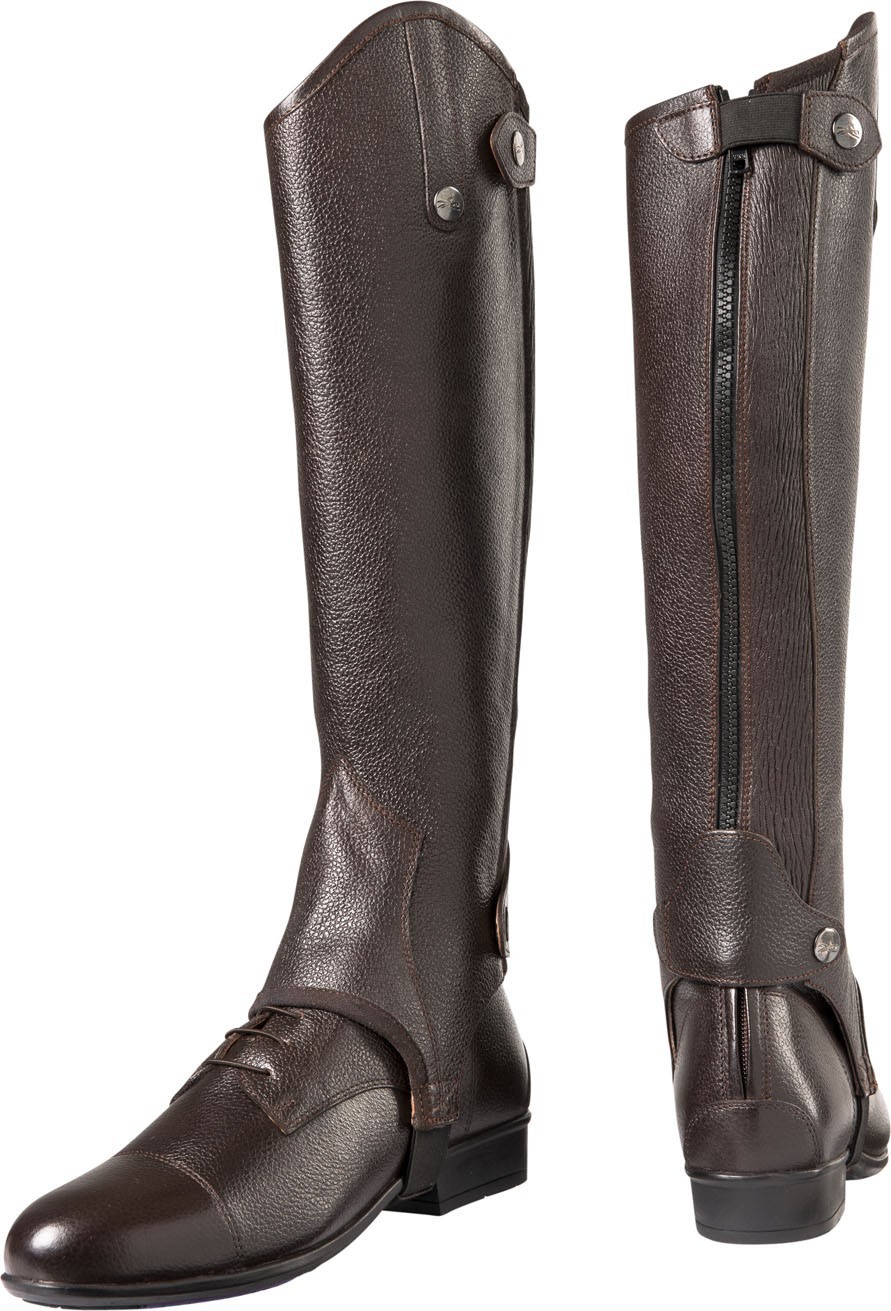 Mini-chaps Equi-Theme Primera cuir grainé Marron