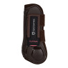 Guêtres anatomiques avec double fermeture velcro Platinum Equestro - Marron