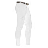 Pantalon homme Zeus avec grip genou en coton stretch Equestro - Blanc