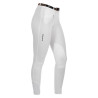Pantalon femme Selene en coton stretch Equestro - Blanc
