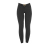 Pantalon femme avec grip genou en tissu technique Clio Equestro - Noir
