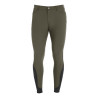 Pantalon ajusté avec grip homme avec logo Caspar Equestro - Vert militaire