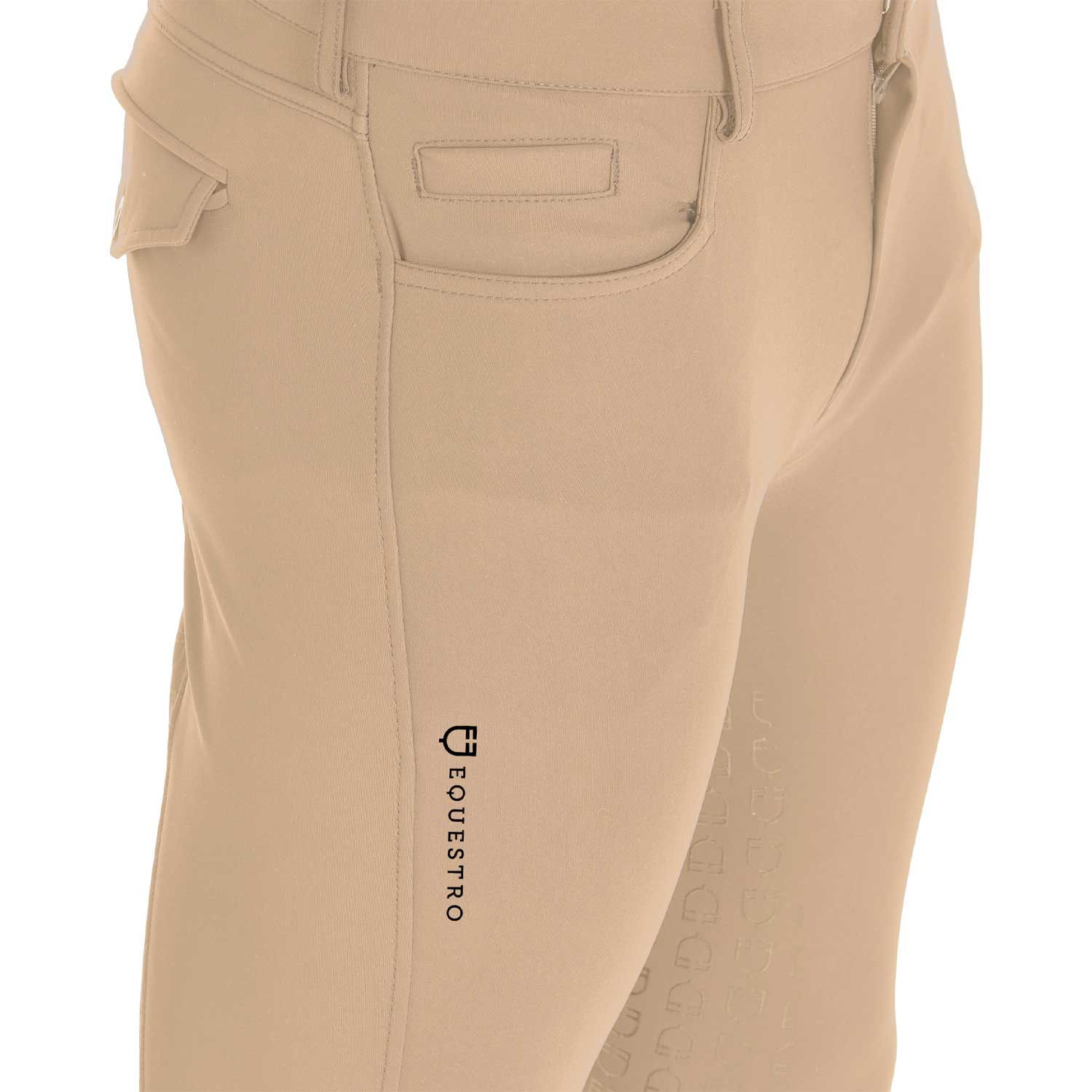 Pantalon ajusté avec grip intégral homme Aria Equestro Encens Beige