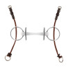 Mors de gag en corde Equestro - Marron foncé