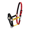 Licol en nylon Flaggy Equestro - Noir / rouge / jaune