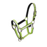 Licol en nylon White Trim Equestro - Citron / noir