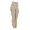 Legging ajustés femme avec grip complet Classic Equestro - Oxford tan