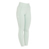 Legging ajustés femme avec grip complet Classic Equestro - Vert clair