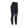 Legging ajustés en tissu technique stretch femme Kao Light Equestro - Noir / émeraude