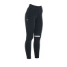 Legging ajustés en tissu technique stretch femme Kao Equestro - Noir / blanc