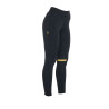 Legging ajustés en tissu technique stretch femme Kao Equestro - Noir / jaune