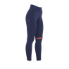 Legging ajustés en tissu technique stretch femme Kao Equestro - Marine / rouge